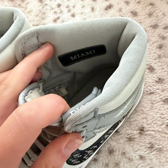 Dior Gray and White Sneakers